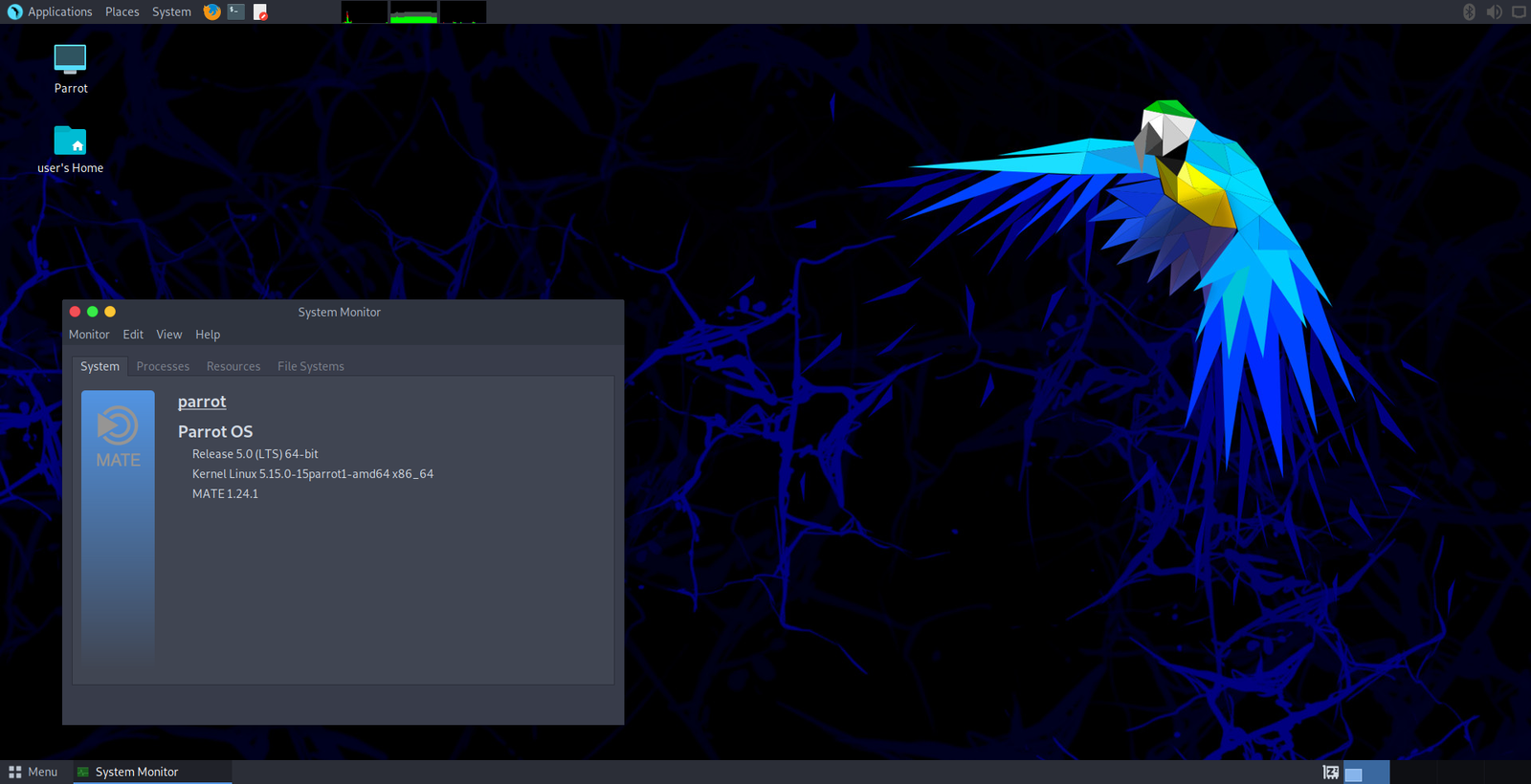 ParrotOS Desktop